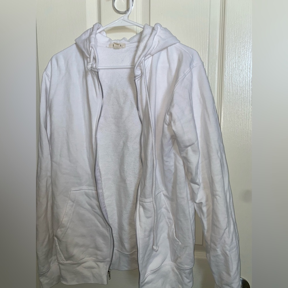 White hoodie